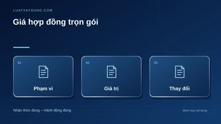 Giá hợp đồng trọn gói: phạm vi, giá trị, thay đổi.